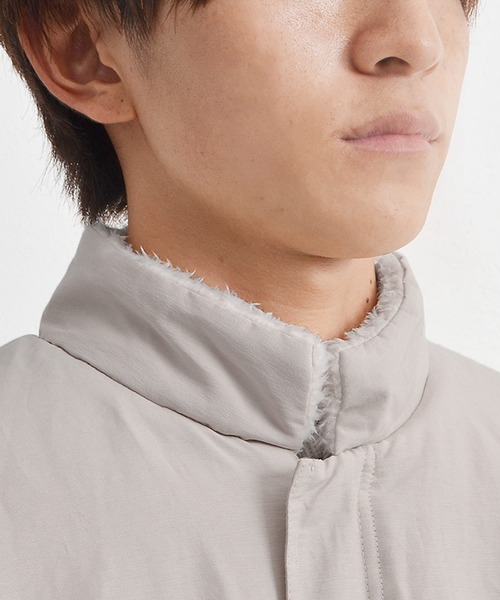 MinoriTY（マイノリティ）の「ボアリバーシブルモッズコート（モッズコート・メンズ・カーキ/ベージュ系その他/チャコール・M/L）」の10枚目の写真