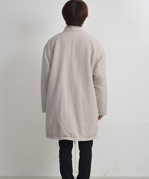 MinoriTY（マイノリティ）の「ボアリバーシブルモッズコート（モッズコート・メンズ・カーキ/ベージュ系その他/チャコール・M/L）」の14枚目の写真