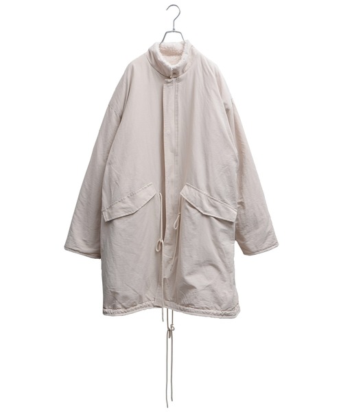 MinoriTY（マイノリティ）の「ボアリバーシブルモッズコート（モッズコート・メンズ・カーキ/ベージュ系その他/チャコール・M/L）」の16枚目の写真