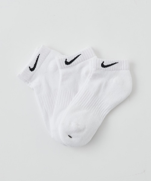 NIKE(ナイキ)の「NIKE/ナイキ 3Pエブリデイクッションローソックス(ソックス/靴下・レディース・ホワイト/ブラック・23/21)」の3枚目の写真