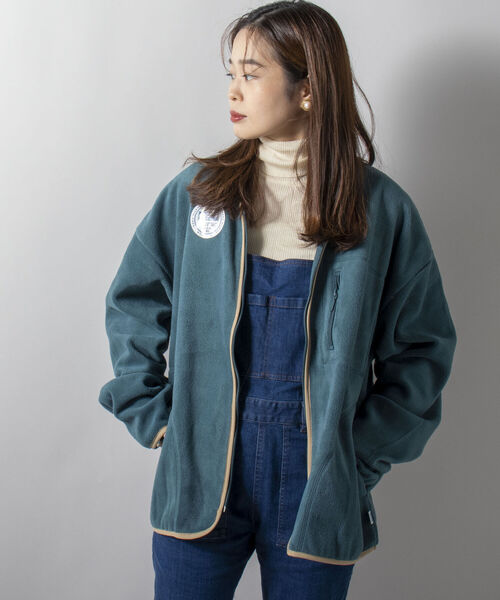 DISCUS ATHLETIC（ディスカス　アスレチック）の「【WEB限定】【DISCUS ATHLETIC】フリースジップカーディガン（カーディガン/ボレロ・メンズ・グレー/ブラック/ダークグリーン・LARGE/X-LARGE/MEDIUM）」の3枚目の写真