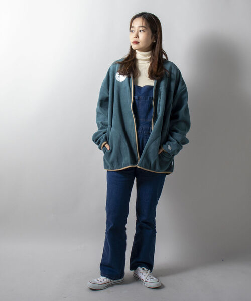 DISCUS ATHLETIC（ディスカス　アスレチック）の「【WEB限定】【DISCUS ATHLETIC】フリースジップカーディガン（カーディガン/ボレロ・メンズ・グレー/ブラック/ダークグリーン・LARGE/X-LARGE/MEDIUM）」の4枚目の写真