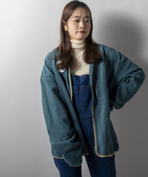 DISCUS ATHLETIC（ディスカス　アスレチック）の「【WEB限定】【DISCUS ATHLETIC】フリースジップカーディガン（カーディガン/ボレロ・メンズ・グレー/ブラック/ダークグリーン・LARGE/X-LARGE/MEDIUM）」の7枚目の写真