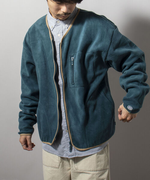 DISCUS ATHLETIC（ディスカス　アスレチック）の「【WEB限定】【DISCUS ATHLETIC】フリースジップカーディガン（カーディガン/ボレロ・メンズ・グレー/ブラック/ダークグリーン・LARGE/X-LARGE/MEDIUM）」の14枚目の写真