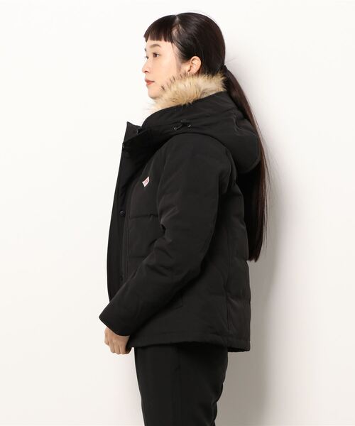 DANTON（ダントン）の「＃※【DANTON/ダントン】FAKE FUR HOODED DOWN JK/フェイクファーフードダウンジャケット（ダウンジャケット/コート・レディース・グレー/ブラック・SMALL/MEDIUM）」の4枚目の写真