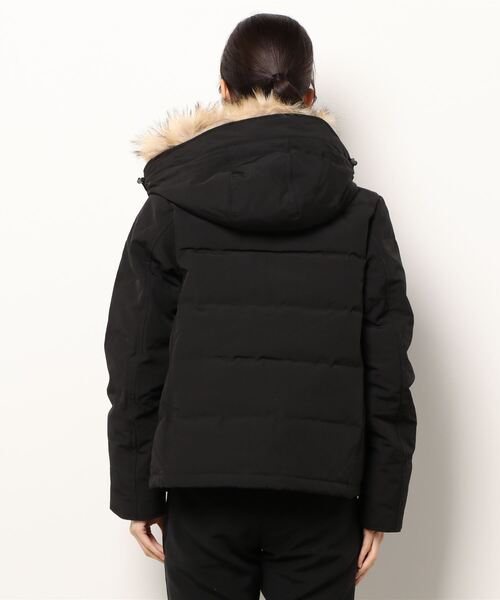 DANTON（ダントン）の「＃※【DANTON/ダントン】FAKE FUR HOODED DOWN JK/フェイクファーフードダウンジャケット（ダウンジャケット/コート・レディース・グレー/ブラック・SMALL/MEDIUM）」の3枚目の写真