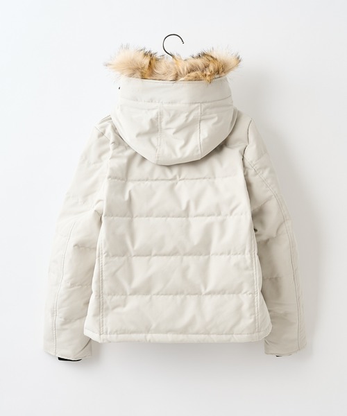 DANTON（ダントン）の「＃※【DANTON/ダントン】FAKE FUR HOODED DOWN JK/フェイクファーフードダウンジャケット（ダウンジャケット/コート・レディース・グレー/ブラック・SMALL/MEDIUM）」の6枚目の写真