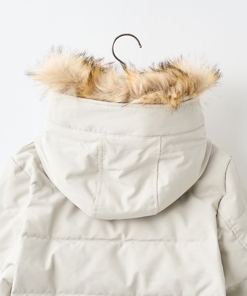 DANTON（ダントン）の「＃※【DANTON/ダントン】FAKE FUR HOODED DOWN JK/フェイクファーフードダウンジャケット（ダウンジャケット/コート・レディース・グレー/ブラック・SMALL/MEDIUM）」の11枚目の写真