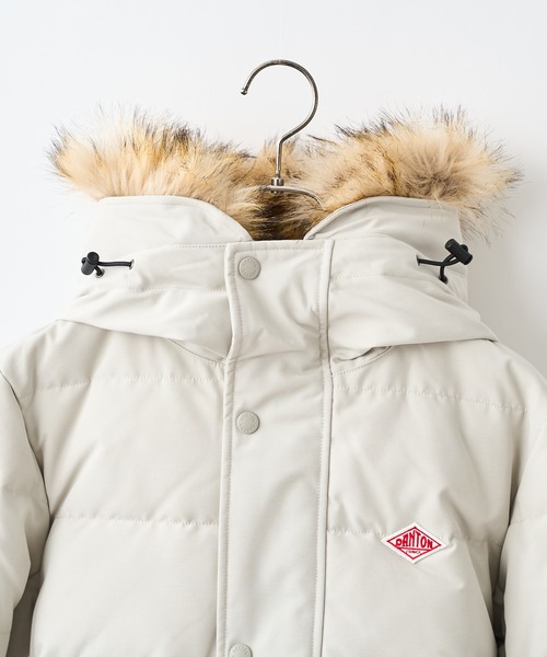 DANTON（ダントン）の「＃※【DANTON/ダントン】FAKE FUR HOODED DOWN JK/フェイクファーフードダウンジャケット（ダウンジャケット/コート・レディース・グレー/ブラック・SMALL/MEDIUM）」の15枚目の写真