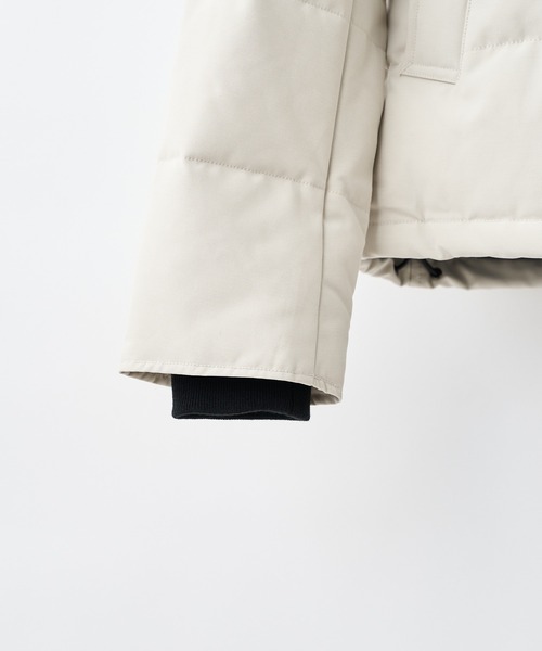 DANTON（ダントン）の「＃※【DANTON/ダントン】FAKE FUR HOODED DOWN JK/フェイクファーフードダウンジャケット（ダウンジャケット/コート・レディース・グレー/ブラック・SMALL/MEDIUM）」の9枚目の写真