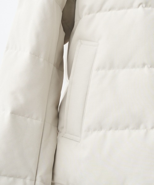 DANTON（ダントン）の「＃※【DANTON/ダントン】FAKE FUR HOODED DOWN JK/フェイクファーフードダウンジャケット（ダウンジャケット/コート・レディース・グレー/ブラック・SMALL/MEDIUM）」の8枚目の写真