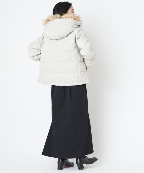 DANTON（ダントン）の「＃※【DANTON/ダントン】FAKE FUR HOODED DOWN JK/フェイクファーフードダウンジャケット（ダウンジャケット/コート・レディース・グレー/ブラック・SMALL/MEDIUM）」の17枚目の写真