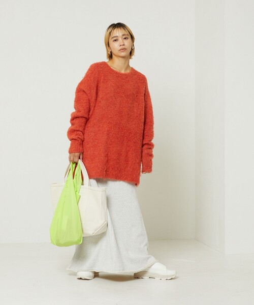 FREAK'S STORE(フリークスストア)の「ブークレニット(ニット/セーター・レディース・サックスブルー/ブルーグリーン/パープル/オレンジ・フリ-)」の13枚目の写真