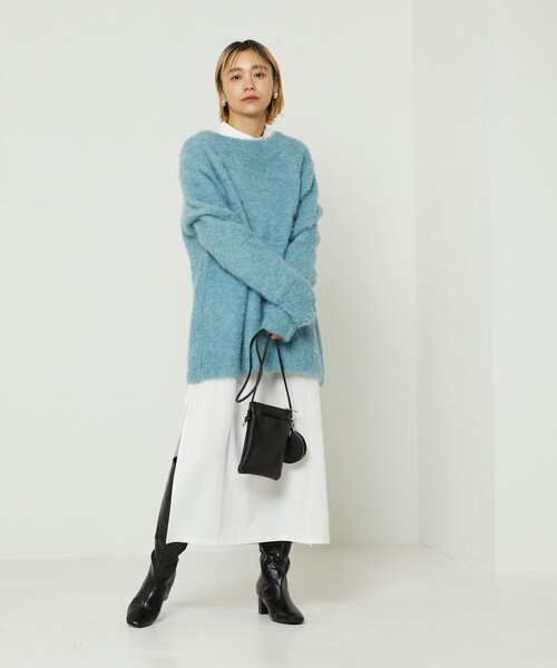 FREAK'S STORE(フリークスストア)の「ブークレニット(ニット/セーター・レディース・サックスブルー/ブルーグリーン/パープル/オレンジ・フリ-)」の18枚目の写真