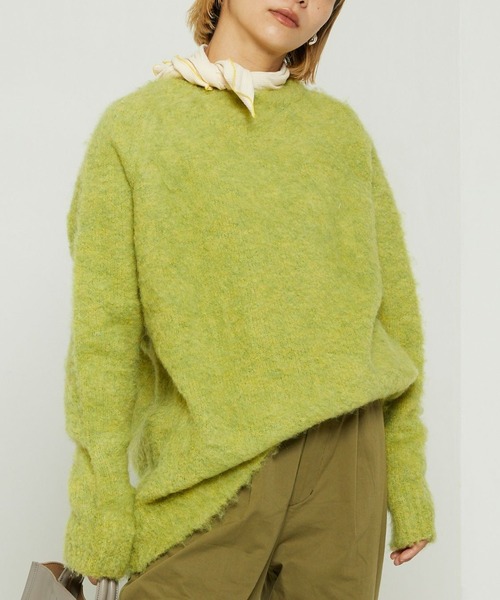 FREAK'S STORE(フリークスストア)の「ブークレニット(ニット/セーター・レディース・サックスブルー/ブルーグリーン/パープル/オレンジ・フリ-)」の1枚目の写真