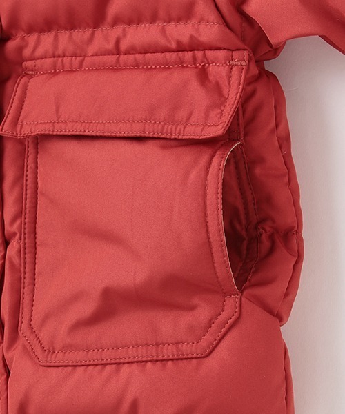 X-girl Stages（エックスガールステージス）の「リサイクルダウン入りブルゾン（ダウンジャケット/コート・キッズ・ブラック/レッド/オフホワイト・90cm/110cm/100cm/120cm/130cm/140cm）」の16枚目の写真