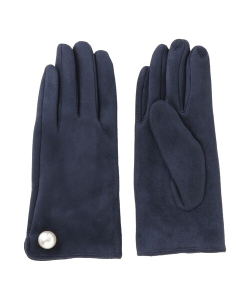 LOVELESS(ラブレス)の「フェイクスエードグローブ(手袋・レディース・チャコールグレー/ネイビー・FREE)」の7枚目の写真