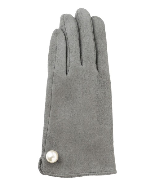 LOVELESS(ラブレス)の「フェイクスエードグローブ(手袋・レディース・チャコールグレー/ネイビー・FREE)」の4枚目の写真