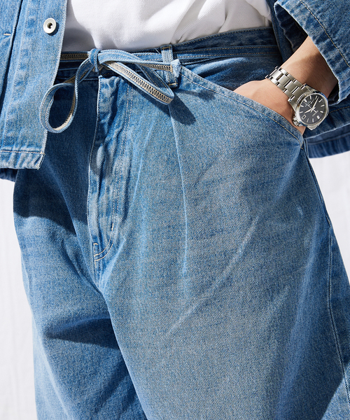 JOURNAL STANDARD（ジャーナルスタンダード）の「【人気デニム殿堂入りベストセラー】デニムトレイルバルーンパンツ（デニムパンツ・メンズ・ブラック系その他/ナチュラル/ブルー系その他/ブルー系その他2・SMALL/MEDIUM/LARGE）」の9枚目の写真