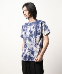 ブリーチ加工Tシャツ / 半袖 / トップス / シンプル / カジュアル / 総柄 / ユニセックス