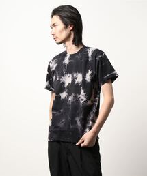 ブリーチ加工Tシャツ / 半袖 / トップス / シンプル / カジュアル / 総柄 / ユニセックス