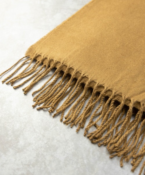 NYLAUS（ナイラス）の「アクリル 大判ストールマフラー（マフラー・メンズ・ブラック/ネイビー/グレー/キャメル/ブラック系/グレー系・FREE）」の9枚目の写真