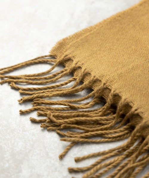 NYLAUS（ナイラス）の「アクリル 大判ストールマフラー（マフラー・メンズ・ブラック/ネイビー/グレー/キャメル/ブラック系/グレー系・FREE）」の10枚目の写真