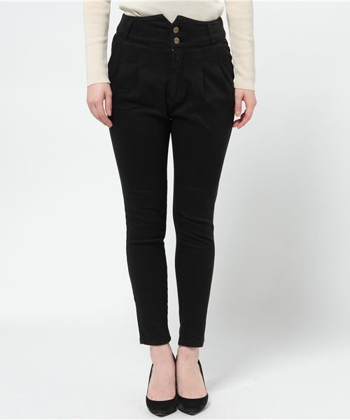 DISCOAT（ディスコート）の「【Discoat】裏起毛ハイウエストスキニー（その他パンツ・レディース・ブラック/ネイビー・LARGE/MEDIUM/SMALL）」の3枚目の写真