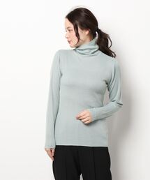Samansa Mos2 | 【マシンウォッシャブル】リブタートルネックニット(ニット/セーター)