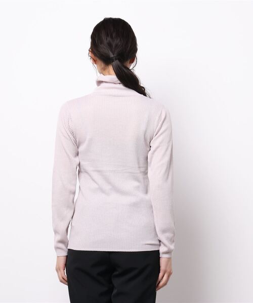 Samansa Mos2(サマンサ モスモス)の「【マシンウォッシャブル】リブタートルネックニット(ニット/セーター・レディース・ピンク/ミント/チャコール/キナリ・フリ-)」の6枚目の写真