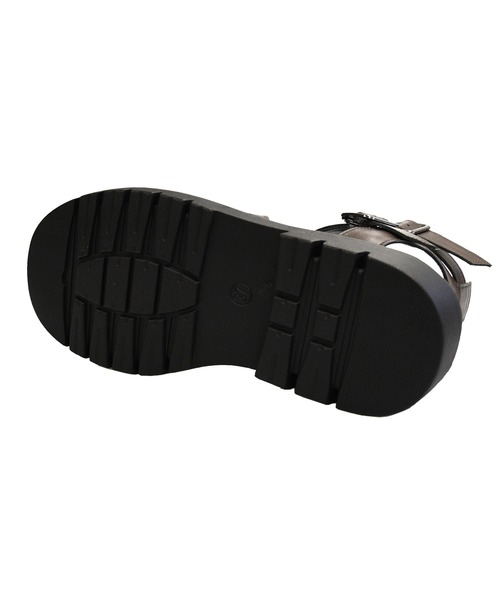 NOFALL（ノーフォール）の「厚底トラックソールグラディエーターサンダル（サンダル・レディース・ホワイト/ダークブラウン/ブラック・LL/3L/SS/S/M/L）」の10枚目の写真