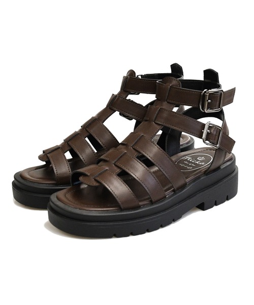 NOFALL（ノーフォール）の「厚底トラックソールグラディエーターサンダル（サンダル・レディース・ホワイト/ダークブラウン/ブラック・LL/3L/SS/S/M/L）」の11枚目の写真