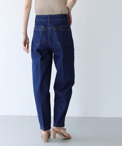 CLEIO（クレイオ）の「【CLEIO】ワイドテーパードパンツ（デニムパンツ・レディース・ネイビー/ブルー・S/M）」の18枚目の写真