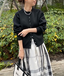 DouDou | ドットボタンニットカーディガン(カーディガン/ボレロ)