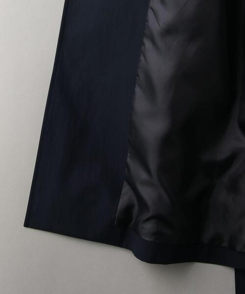 BEAUTY&YOUTH UNITED ARROWS（ビューティーアンドユースユナイテッドアローズ）の「BY ツイル ノーカラー ベルト コート（ノーカラーコート・レディース・ネイビー/ライム/ナチュラル・S/M）」の13枚目の写真