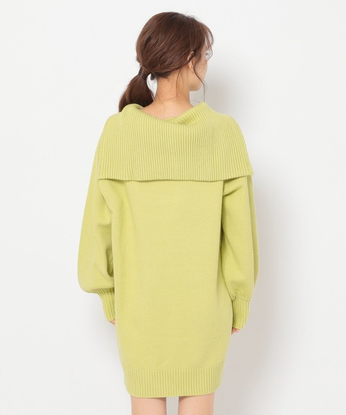 mysty woman(ミスティウーマン)の「ハーフジップミニワンピ 271587(ワンピース・レディース・ブラック/イエロー/アイボリー・FREE)」の10枚目の写真