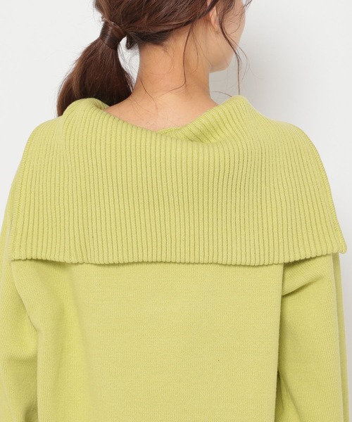 mysty woman(ミスティウーマン)の「ハーフジップミニワンピ 271587(ワンピース・レディース・ブラック/イエロー/アイボリー・FREE)」の16枚目の写真