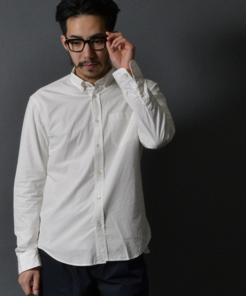 AMERICAN RAG CIE（アメリカンラグシー）の「AMERICAN RAG CIE　80/2ｼｬﾝﾌﾞﾚｰｼｬﾂ/107-ANB-M151-SH022（シャツ/ブラウス・メンズ・オフホワイト/サックスブルー/グレー・1/2/3）」の2枚目の写真