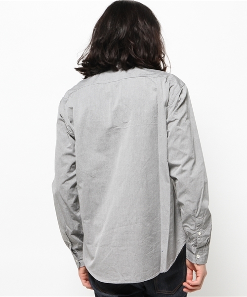 AMERICAN RAG CIE（アメリカンラグシー）の「AMERICAN RAG CIE　80/2ｼｬﾝﾌﾞﾚｰｼｬﾂ/107-ANB-M151-SH022（シャツ/ブラウス・メンズ・オフホワイト/サックスブルー/グレー・1/2/3）」の6枚目の写真