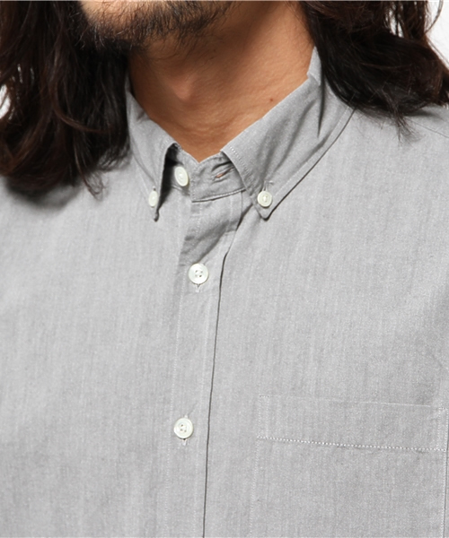 AMERICAN RAG CIE（アメリカンラグシー）の「AMERICAN RAG CIE　80/2ｼｬﾝﾌﾞﾚｰｼｬﾂ/107-ANB-M151-SH022（シャツ/ブラウス・メンズ・オフホワイト/サックスブルー/グレー・1/2/3）」の7枚目の写真