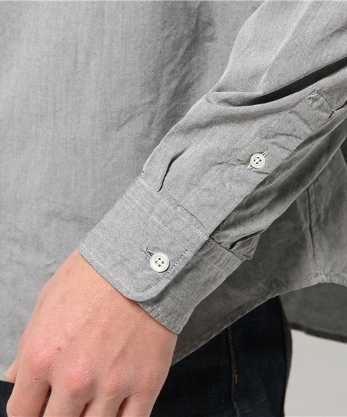 AMERICAN RAG CIE（アメリカンラグシー）の「AMERICAN RAG CIE　80/2ｼｬﾝﾌﾞﾚｰｼｬﾂ/107-ANB-M151-SH022（シャツ/ブラウス・メンズ・オフホワイト/サックスブルー/グレー・1/2/3）」の12枚目の写真