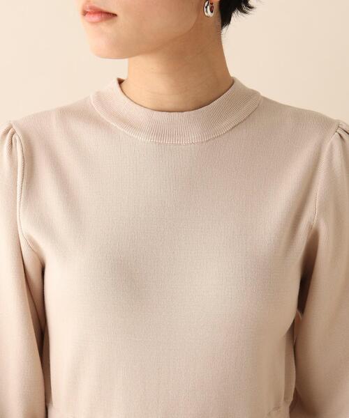 OPAQUE.CLIP（オペークドットクリップ）の「◆配色ジャカードニットワンピース（ワンピース・レディース・パープル/オフホワイト/ブルー・38）」の7枚目の写真