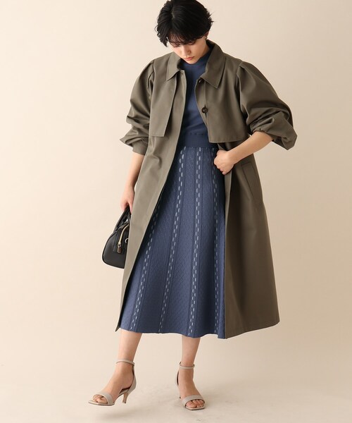 OPAQUE.CLIP（オペークドットクリップ）の「◆配色ジャカードニットワンピース（ワンピース・レディース・パープル/オフホワイト/ブルー・38）」の16枚目の写真