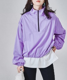 キョウホ50s60s〜扇コンマーハーフジッププルオーバー ツートン