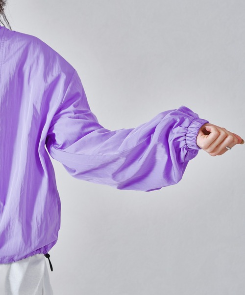 acro（アクロ）の「アノラックハーフジップブルゾン/AC1326（ブルゾン・レディース・ブラック/アイボリー/パープル・ﾌﾘ-）」の15枚目の写真