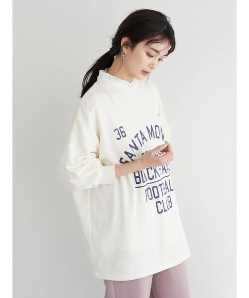 SEVENDAYS=SUNDAY（セブンデイズサンデイ）の「ミニ裏毛カレッジプルオーバー　＊◆（スウェット・レディース・チャコールグレー/ネイビー/グリーン/アイボリー・M/L）」の10枚目の写真