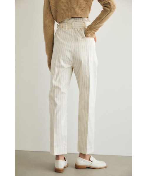 M_（エムアンダーバー）の「【M_】STRIPE BELTED パンツ（その他パンツ・レディース・ホワイト系その他/ブラウン/ライトピンク・1/2）」の7枚目の写真