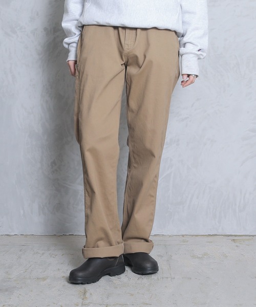 Carhartt カーキ チノパン 4ポケット Carhartt 100095 リラックスフィット ツイル 5ポケット ワーク