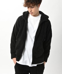 CIADAZ（チャダツ）の「ボアファブリック ジップフーディー（パーカー）」