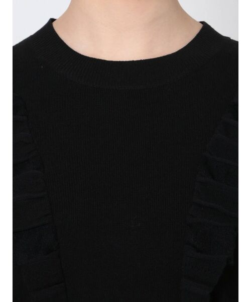 LAGUNAMOON（ラグナムーン）の「プリーツフリルニットプルオーバー（ニット/セーター・レディース・ブラック/パープル/アイボリー・FREE）」の7枚目の写真